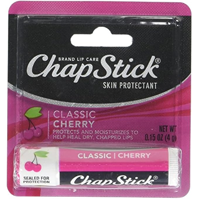 chapstick 0.15 أونصة بلسم شفاه بنكهة الكرز لحماية البشرة في أنبوب - Image 1